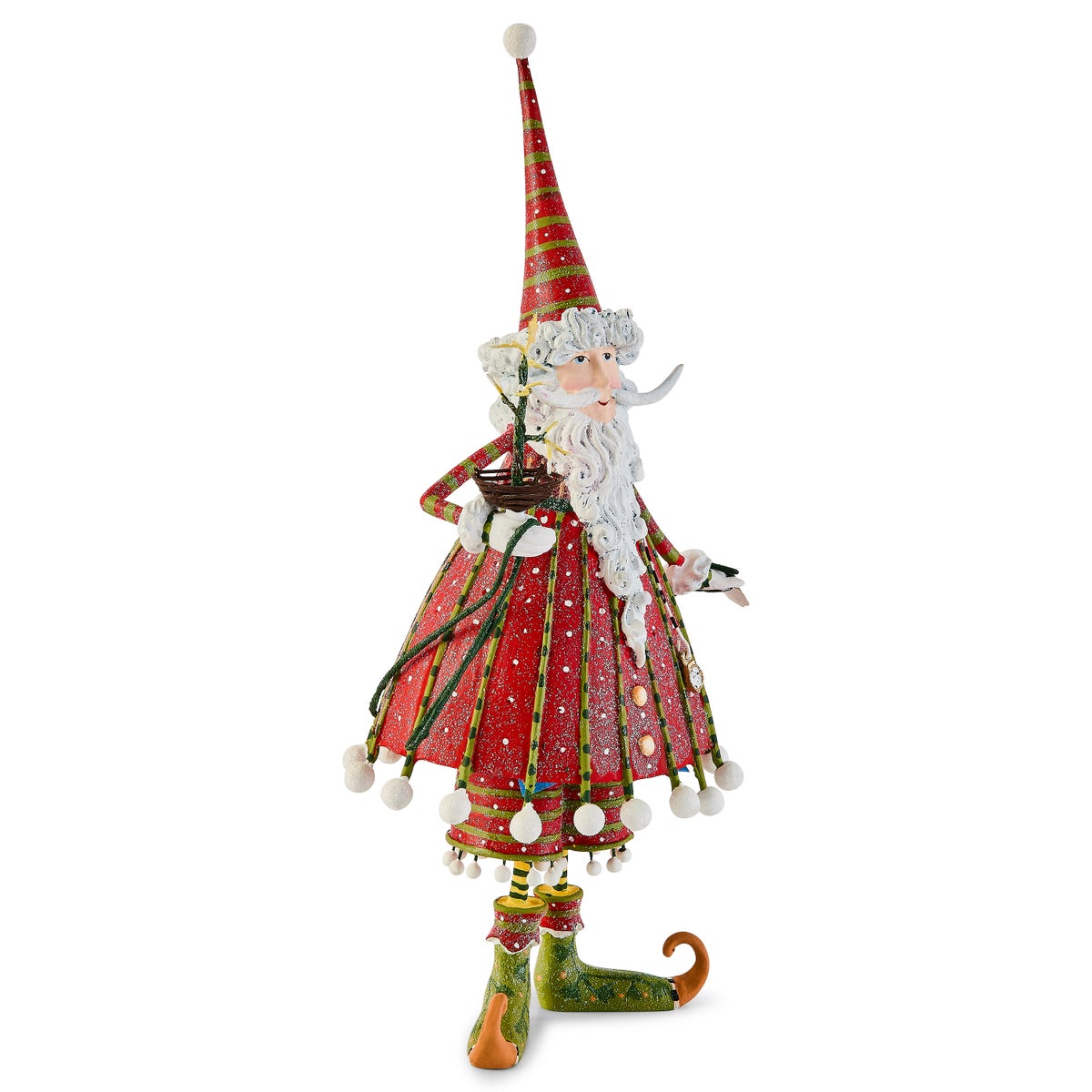 Patience Brewster Dash Away Dashing Santa Figure - Image 6