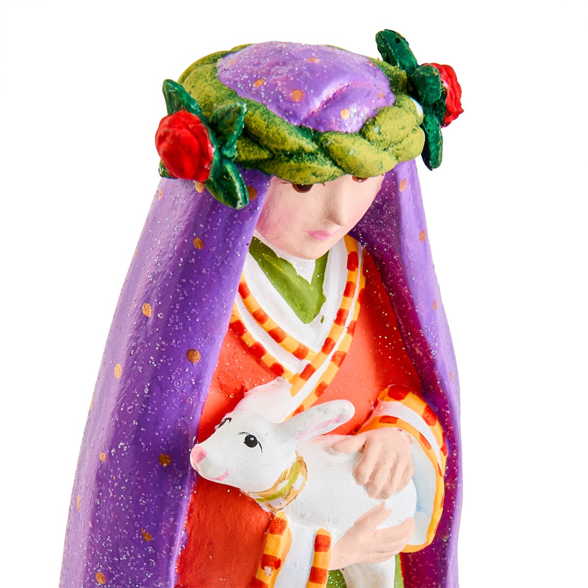 Patience Brewster Nativity Shepherdess with Dog Figures - Image 7