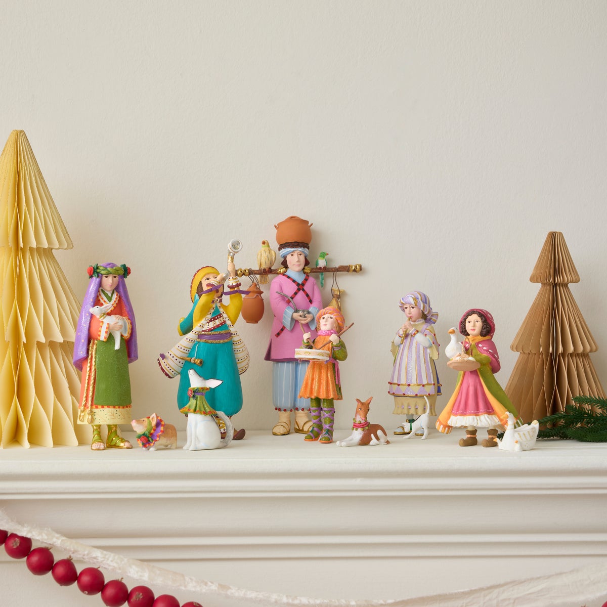Patience Brewster Nativity Little Drummer Boy & Dog Figures - Image 5