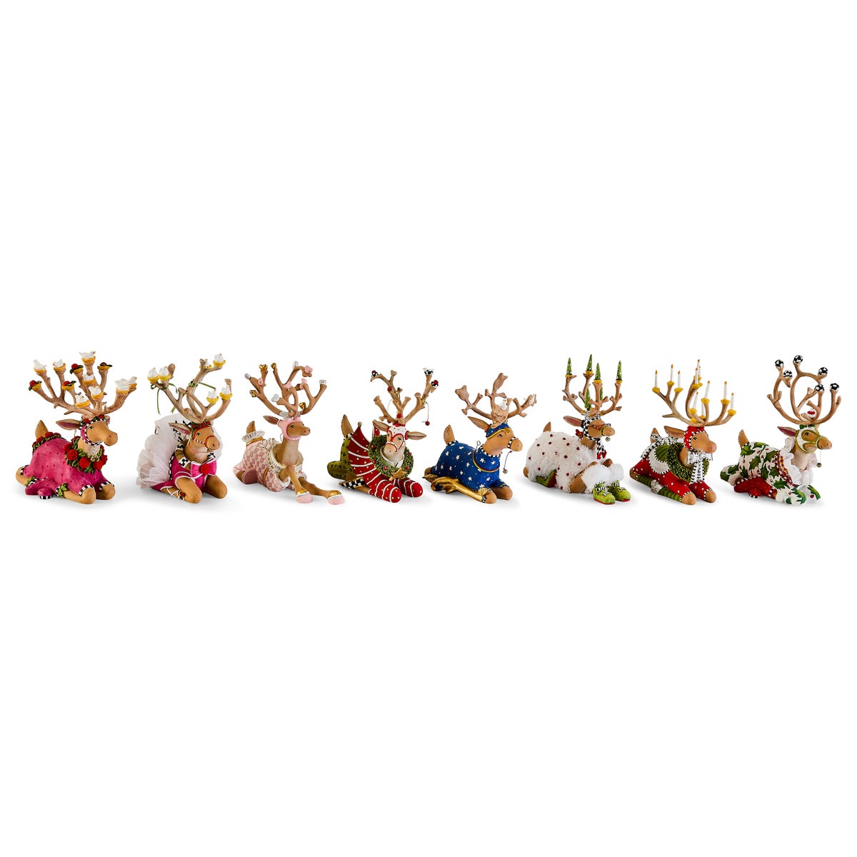 Patience Brewster Dash Away Sitting Blitzen Reindeer Figure - Image 6