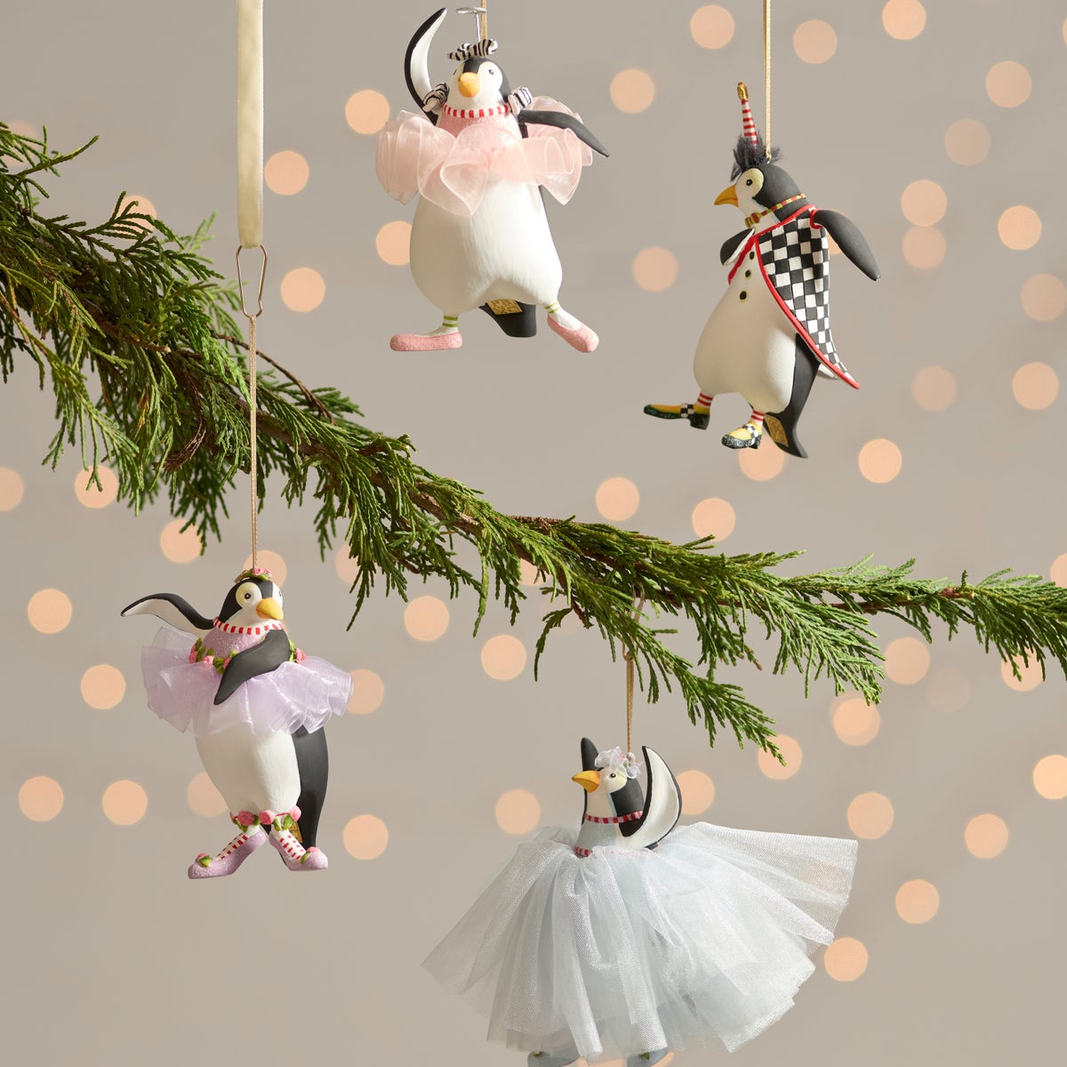 Patience Brewster Penguins En Pointe Ornaments, Set of 4 - Image 2