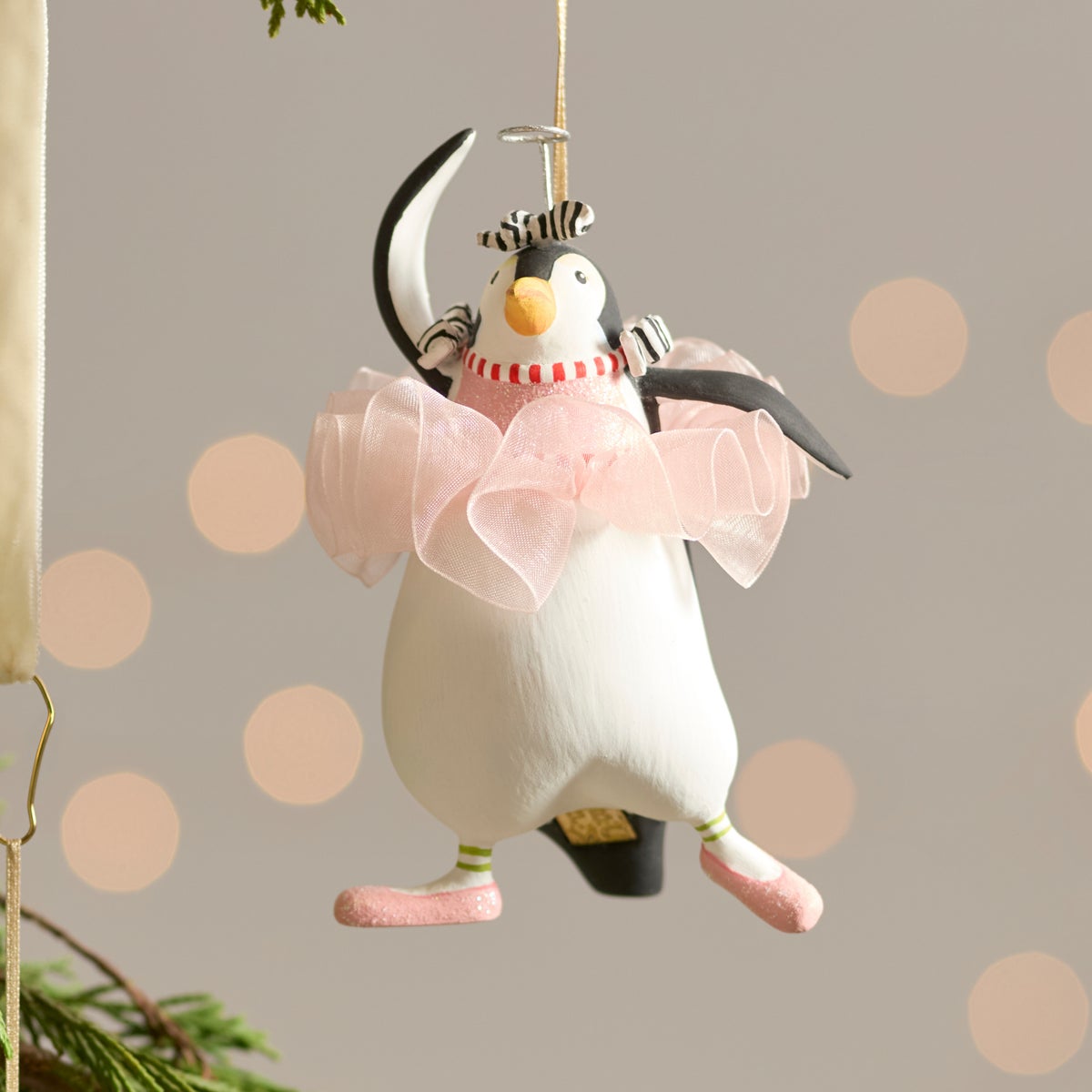 Patience Brewster Penguins En Pointe Ornaments, Set of 4 - Image 4
