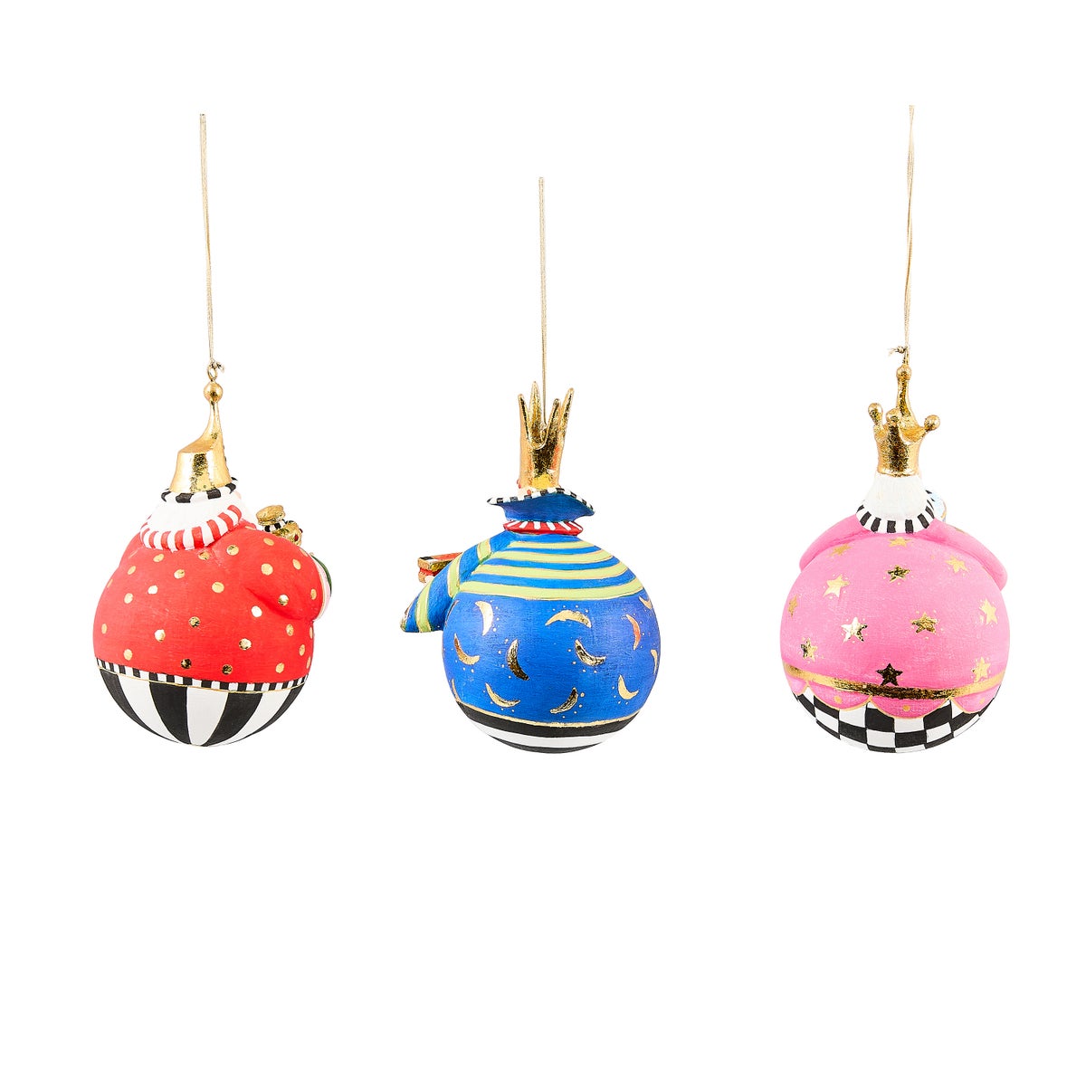 Patience Brewster Nativity Jolly Wisemen Ball Ornaments, Set of 3 - Image 3