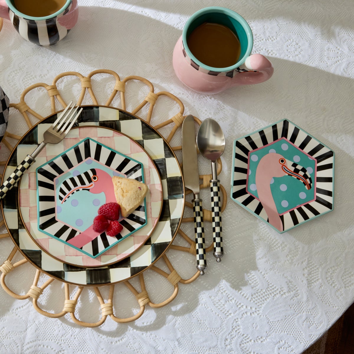Patience Brewster Flamingo Dessert Plates, Set of 4 - Image 5