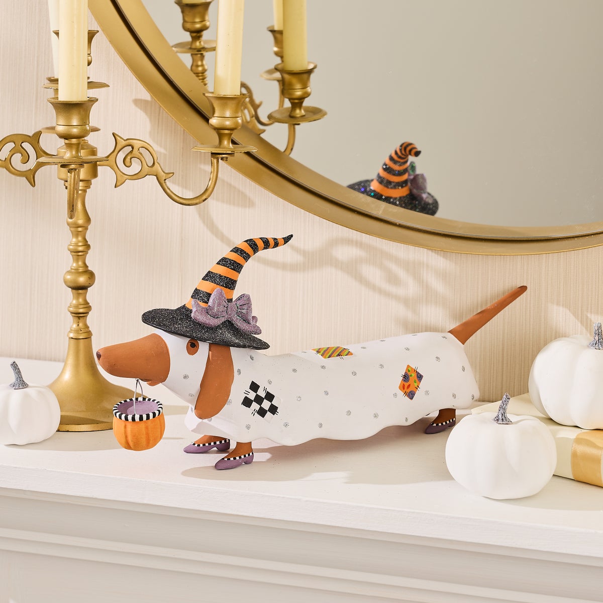 Patience Brewster Dottie the Dachshund Ghost Figure - Image 2