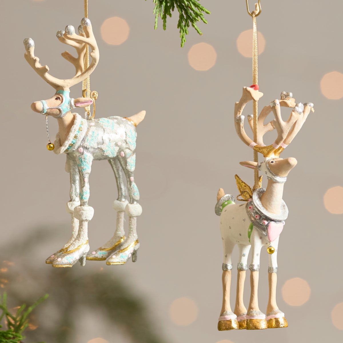 Patience Brewster Moonbeam Reindeer Mini Ornaments Set - Image 3