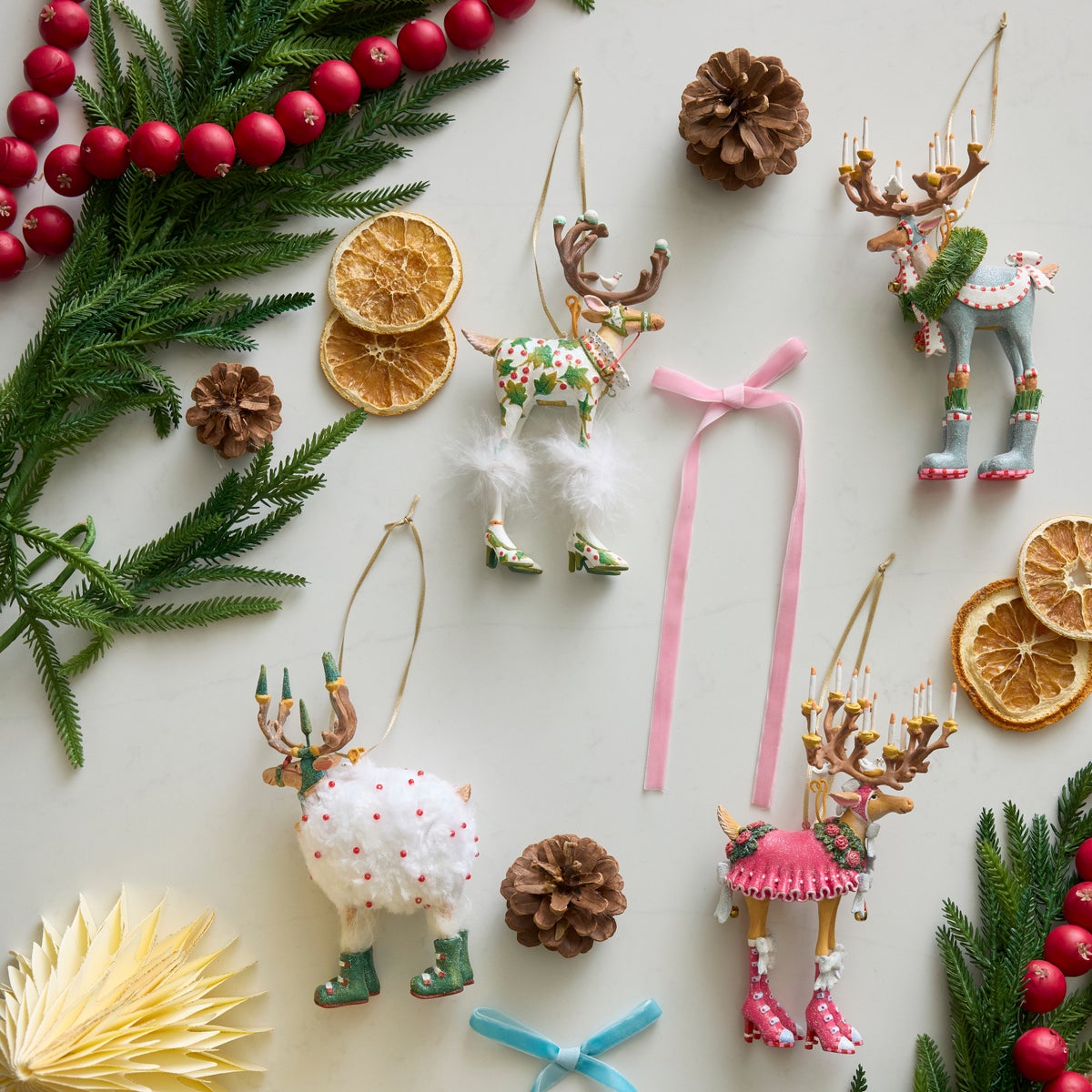 Patience Brewster Dash Away Reindeer Ornament Set - Image 2