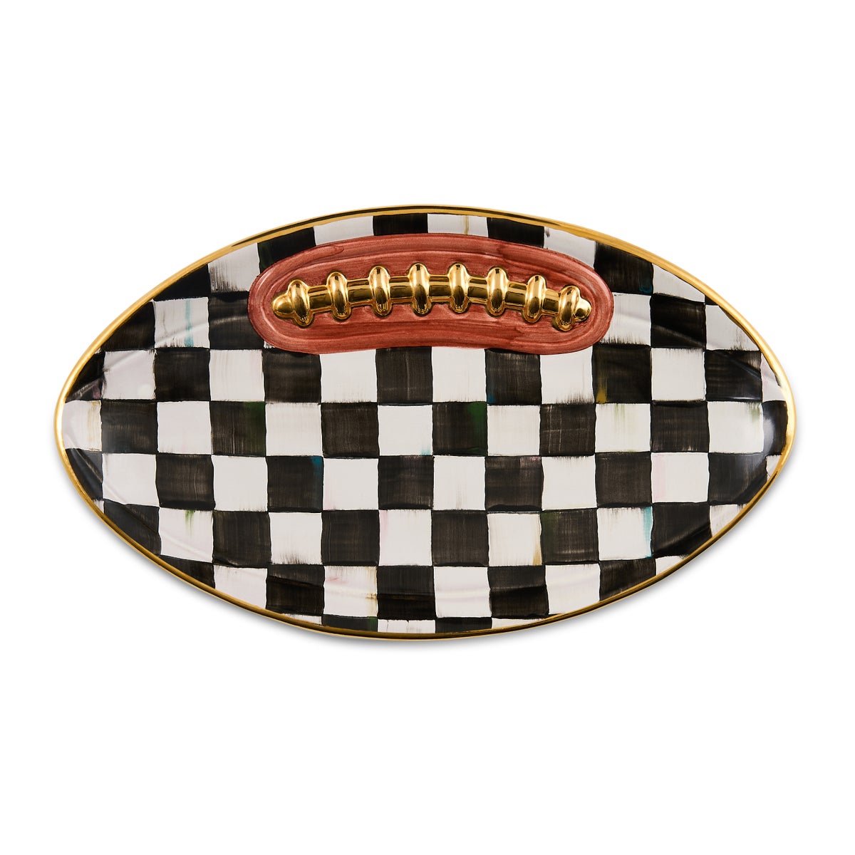 Courtly Check Football Platter