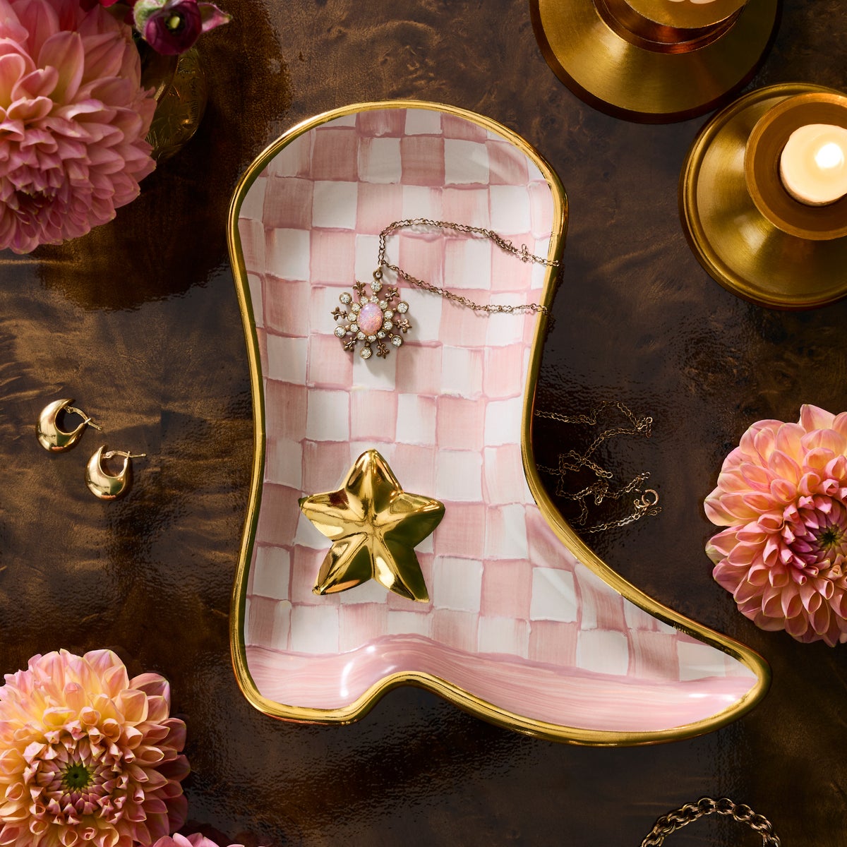 Lainey Wilson Rosy Check Cowgirl Boot Dish - Image 2