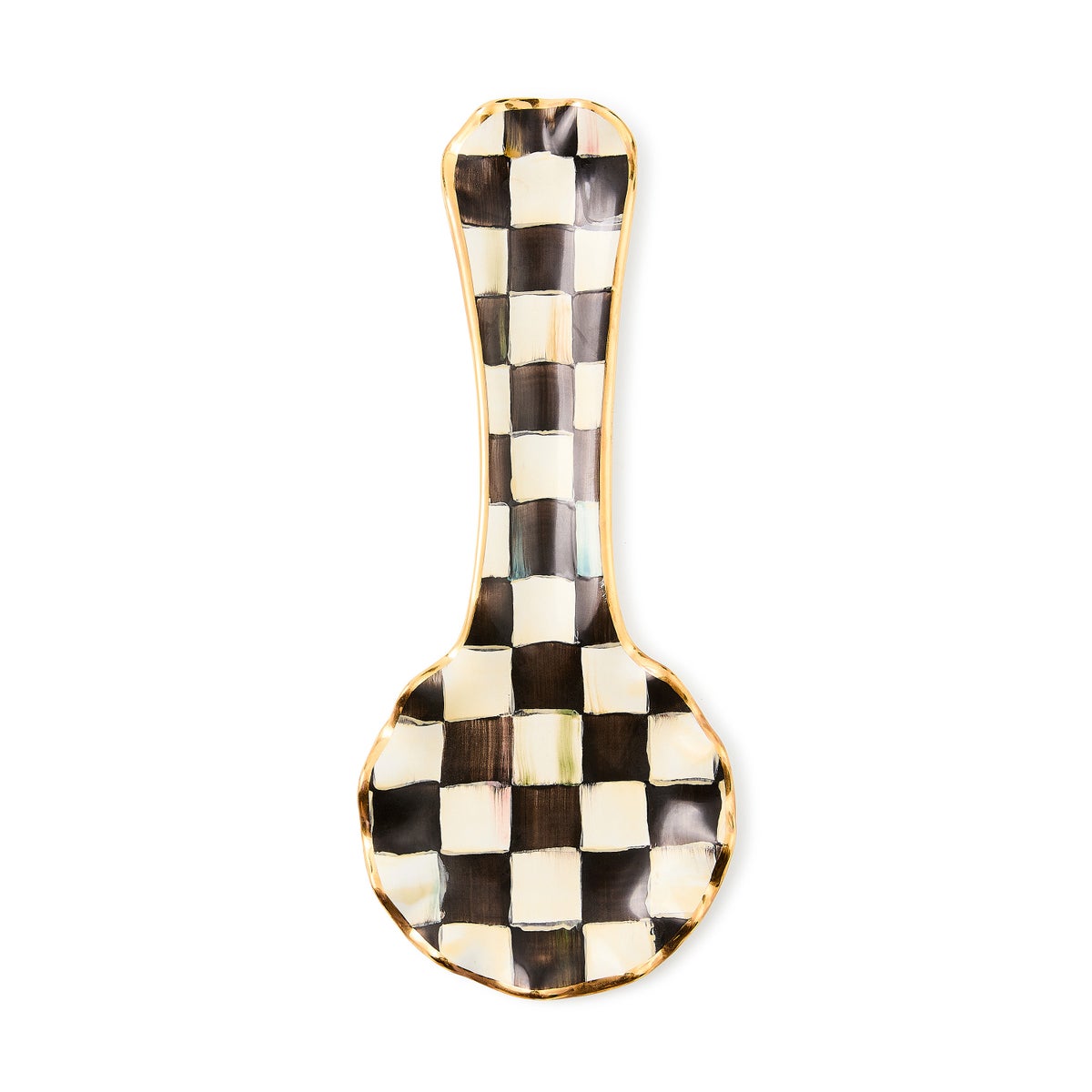 Courtly Check Ceramic Spoon Rest