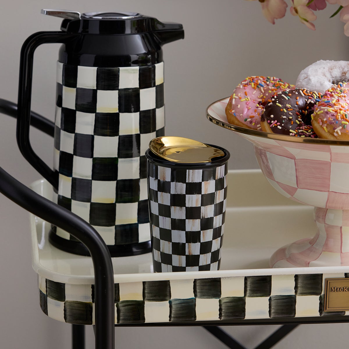 Courtly Check Ceramic Travel Cup - Image 2