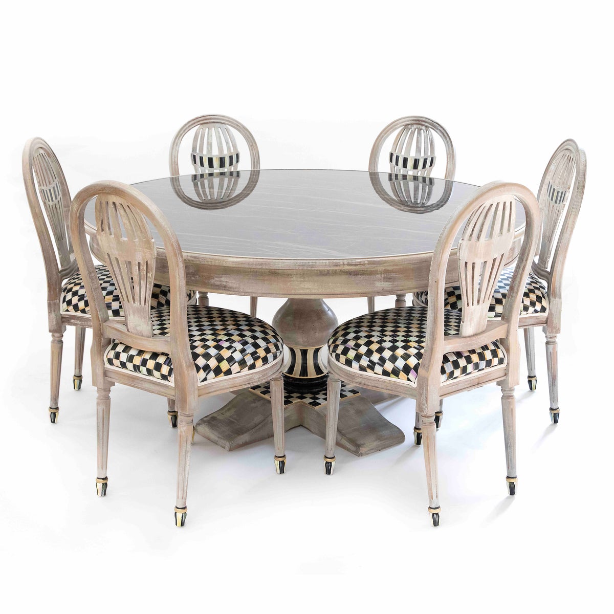 Tuscan Farm 62" Round Pedestal Table - Image 5