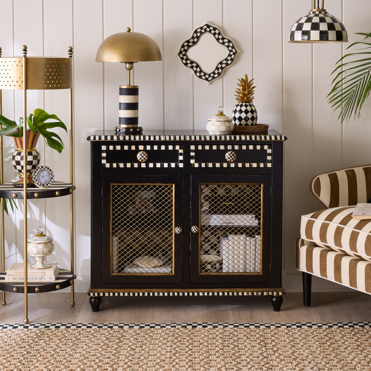 Courtly Criss-Cross Small Cabinet - Image 2
