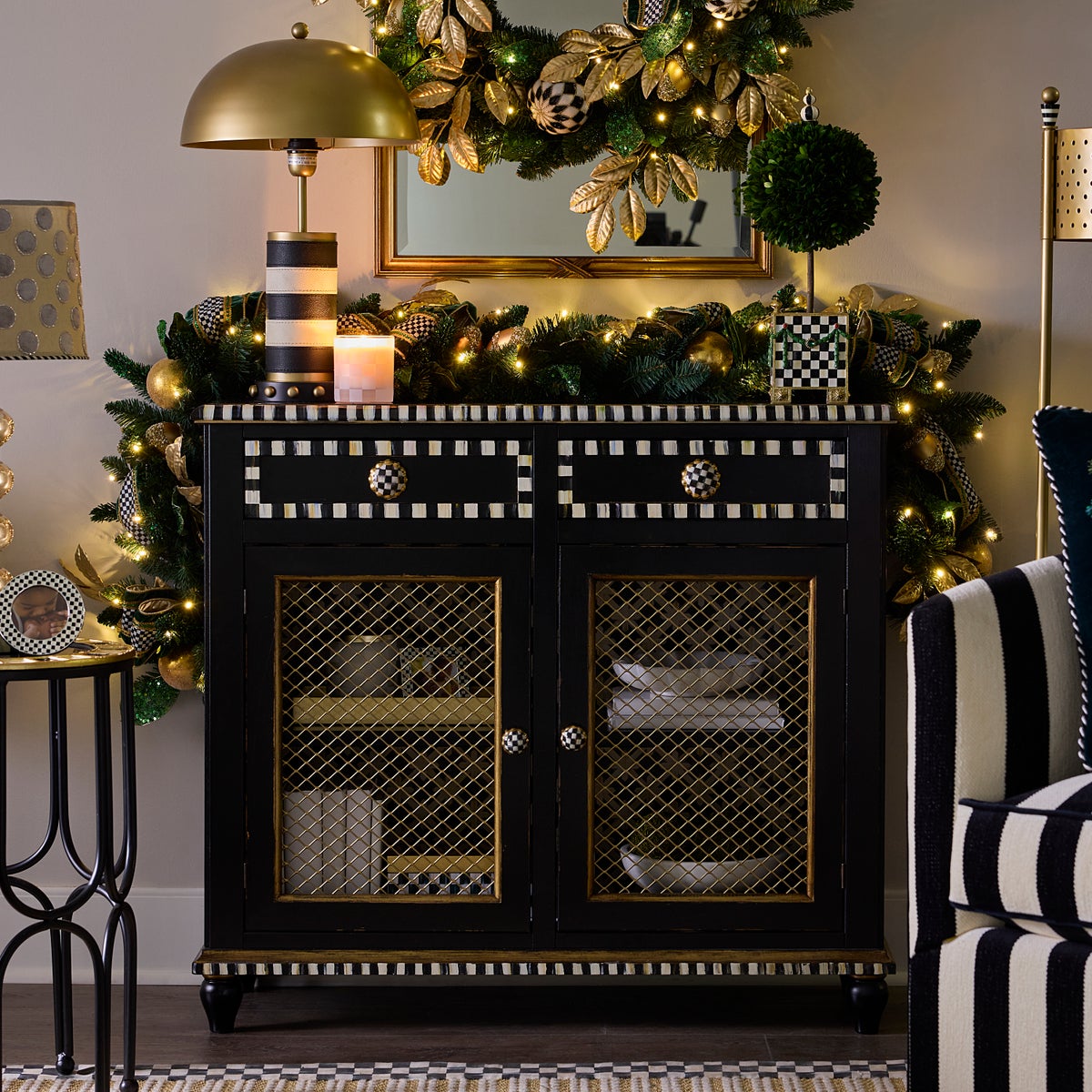 Courtly Criss-Cross Small Cabinet - Image 7