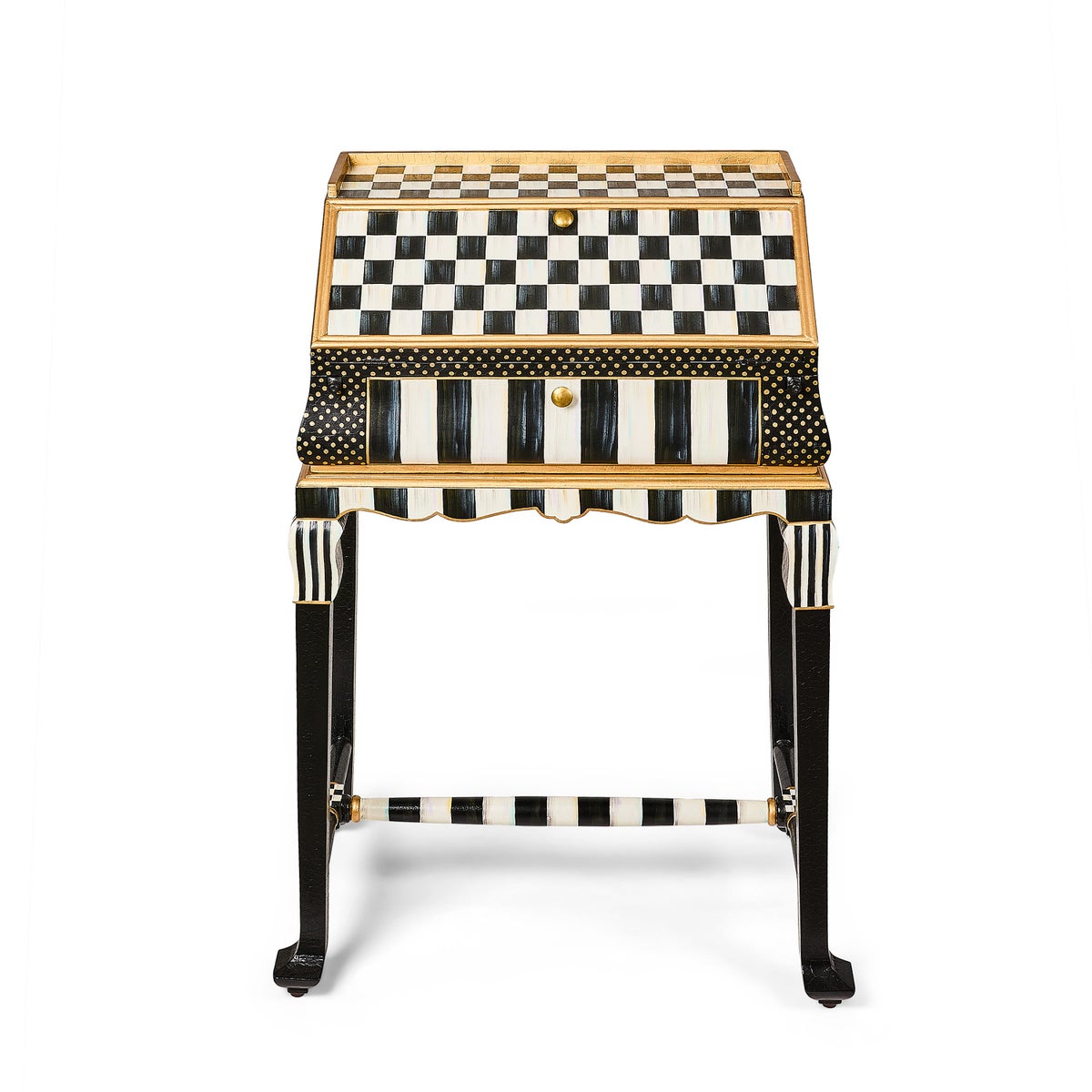 Courtly Check & Stripe Writing Desk - Image 6