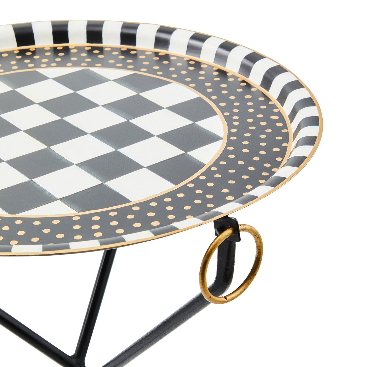 Tilt Top Black Tripod Table - Image 3