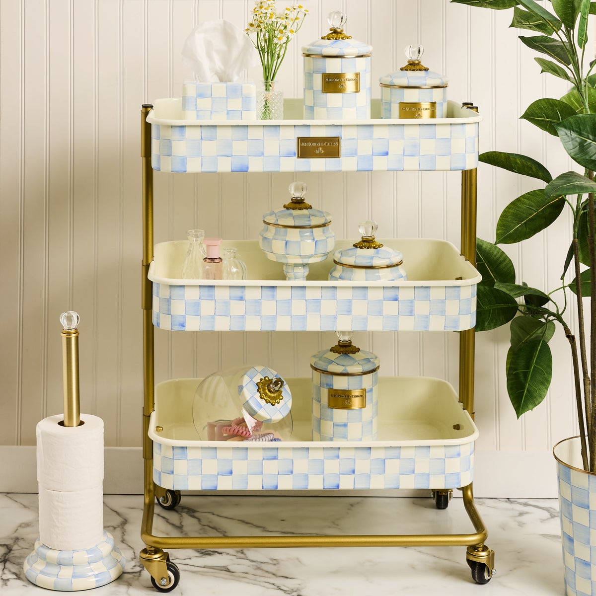 Sky Check 3-Tier Kitchen Cart - Image 2