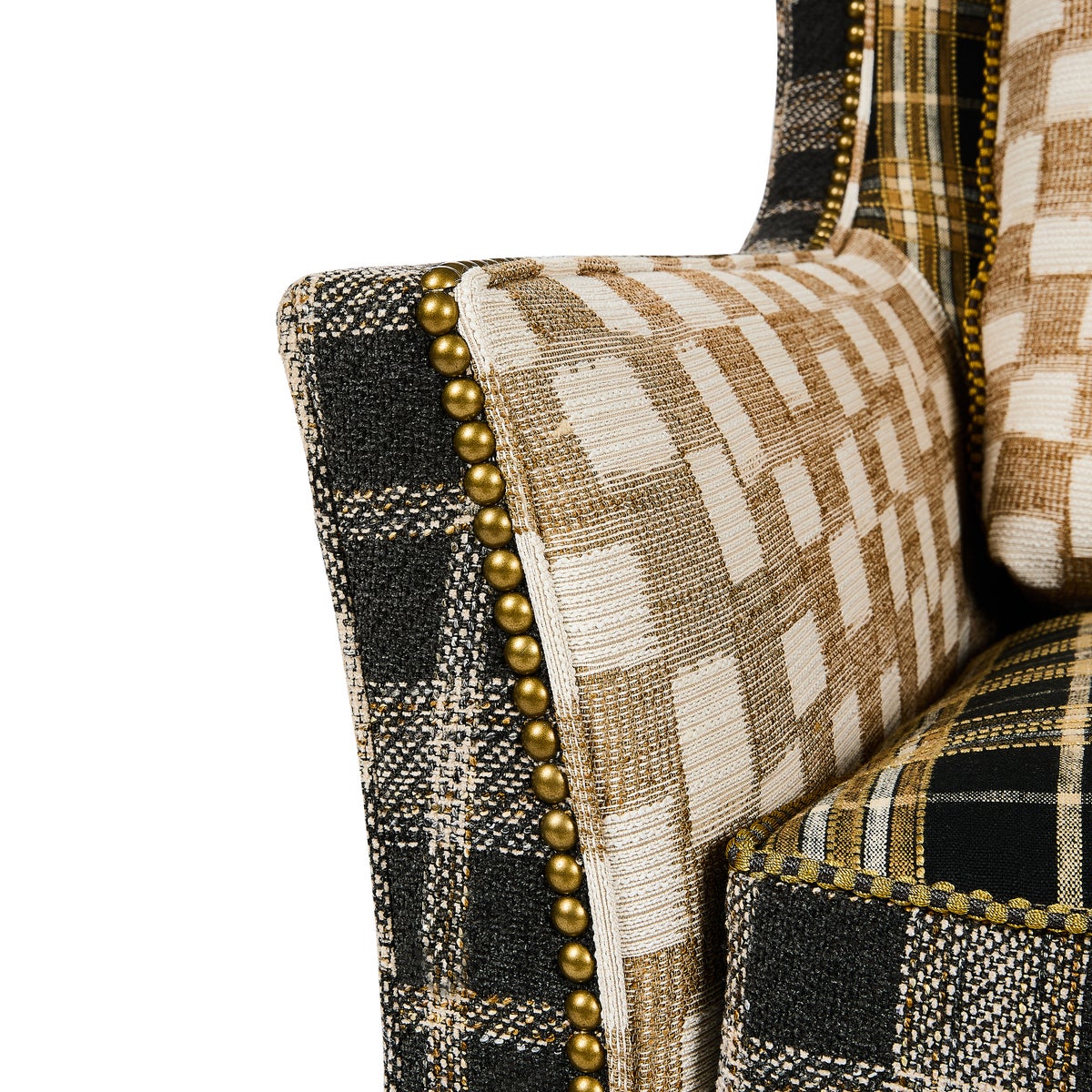 Mad for Plaid Wing Chair - Image 7