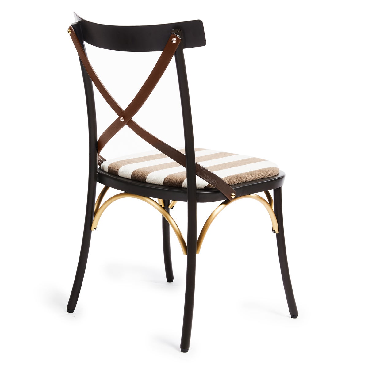 Flatiron Brown Stripe Dining Chair - Image 5