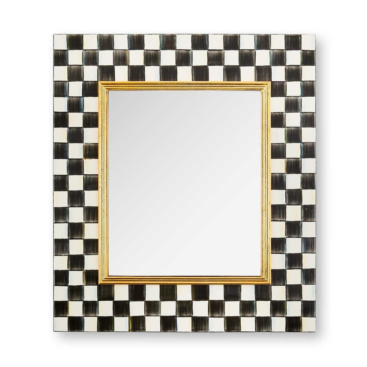 Courtly Check Enamel Wall Mirror