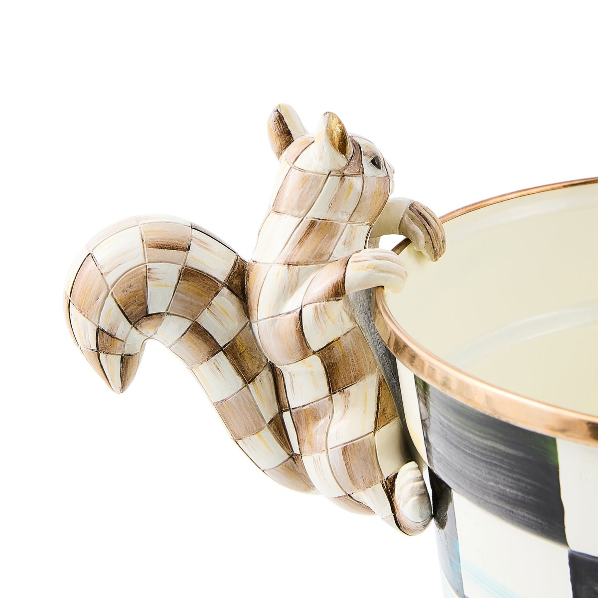 Mocha Check Squirrel Pot Climber - Image 4