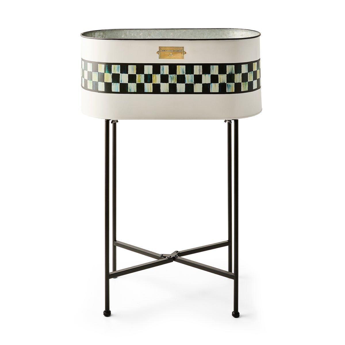 Spectator Galvanized Standing Planter
