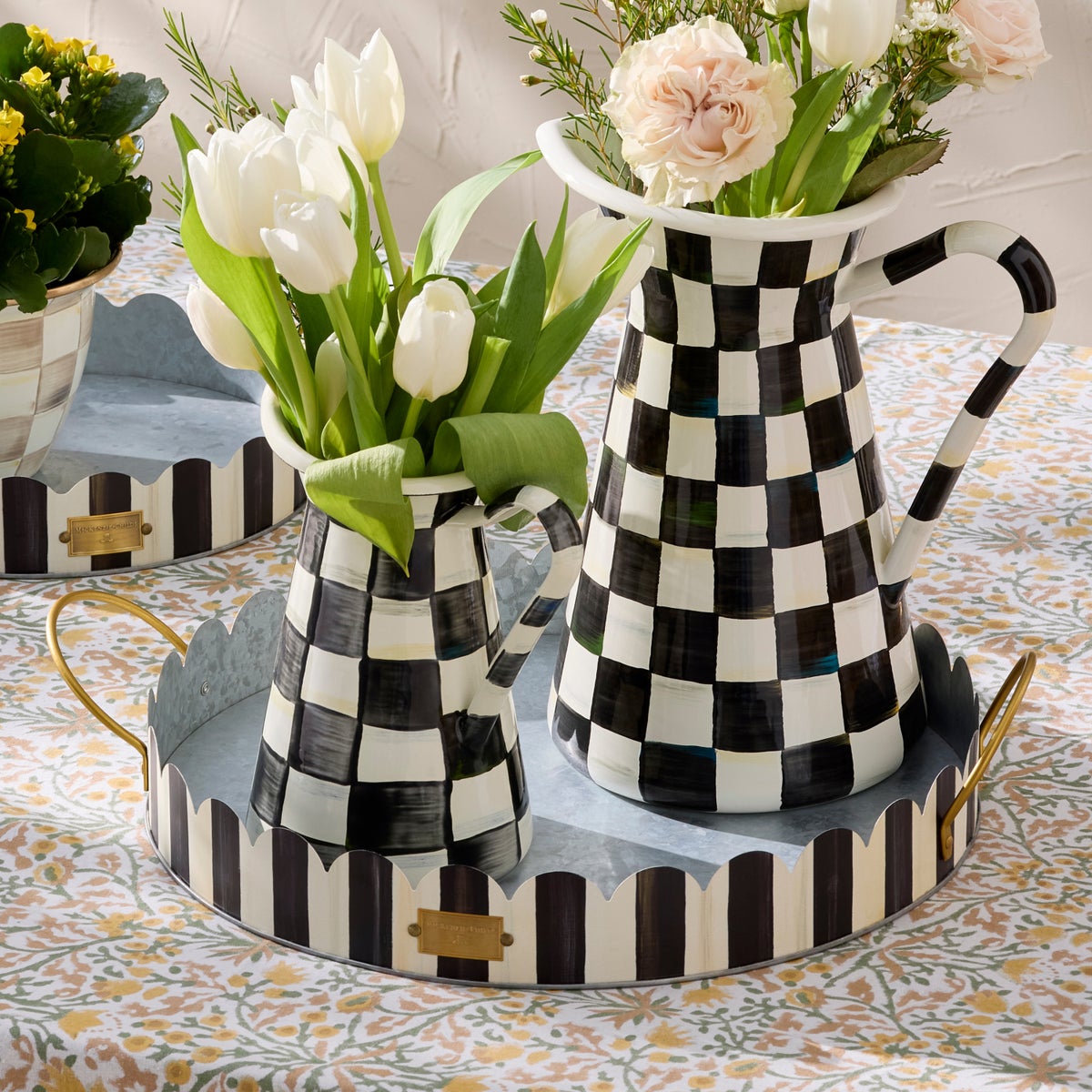 Courtly Stripe Serving Trays, Set of 2 - Image 2