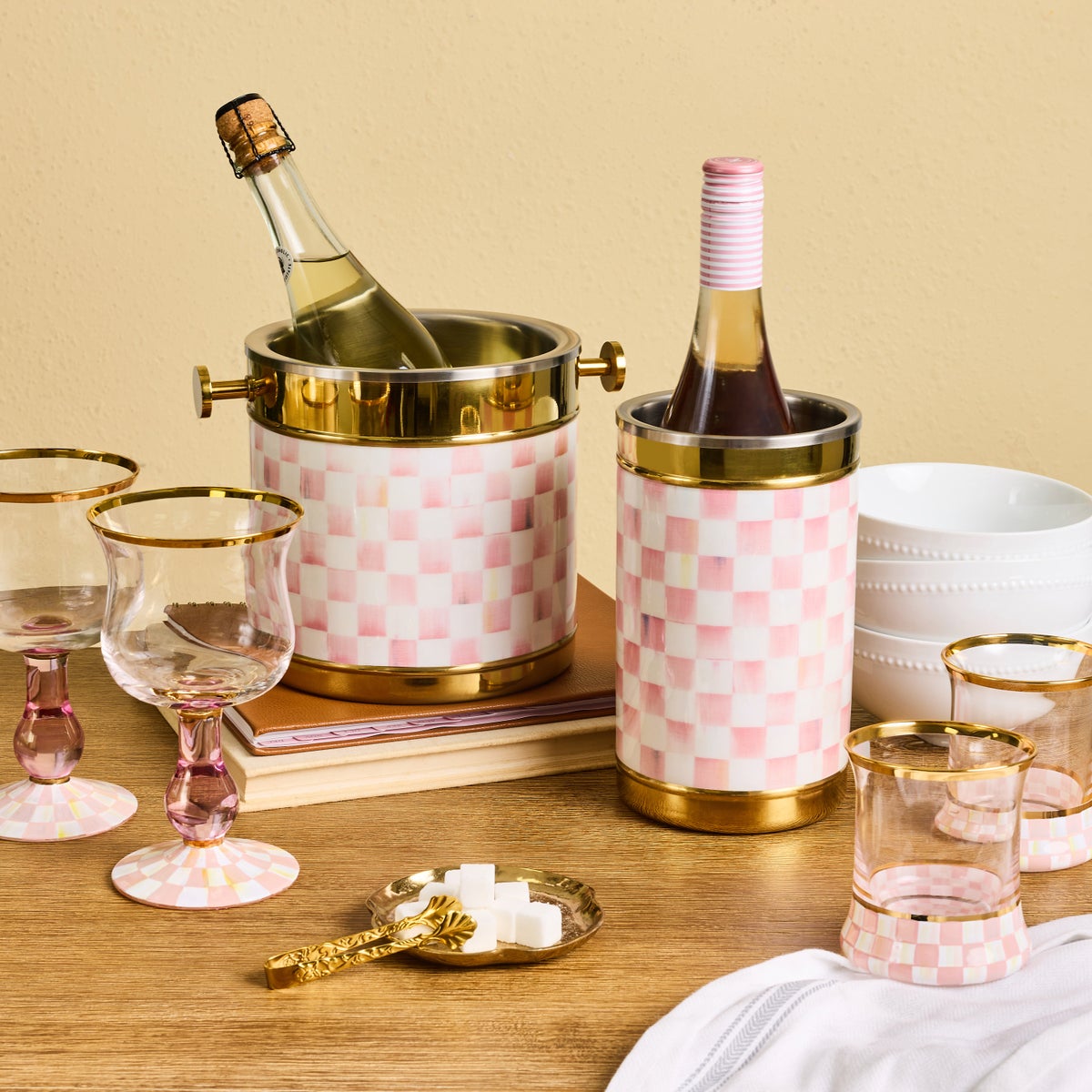 Rosy Check 3260 Gold Ice Bucket - Image 2