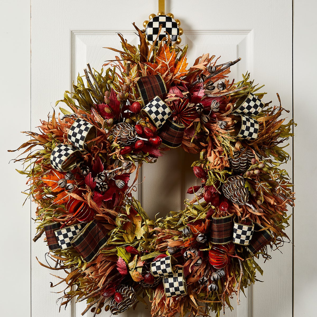 Courtly Check Wreath Hanger - Image 4