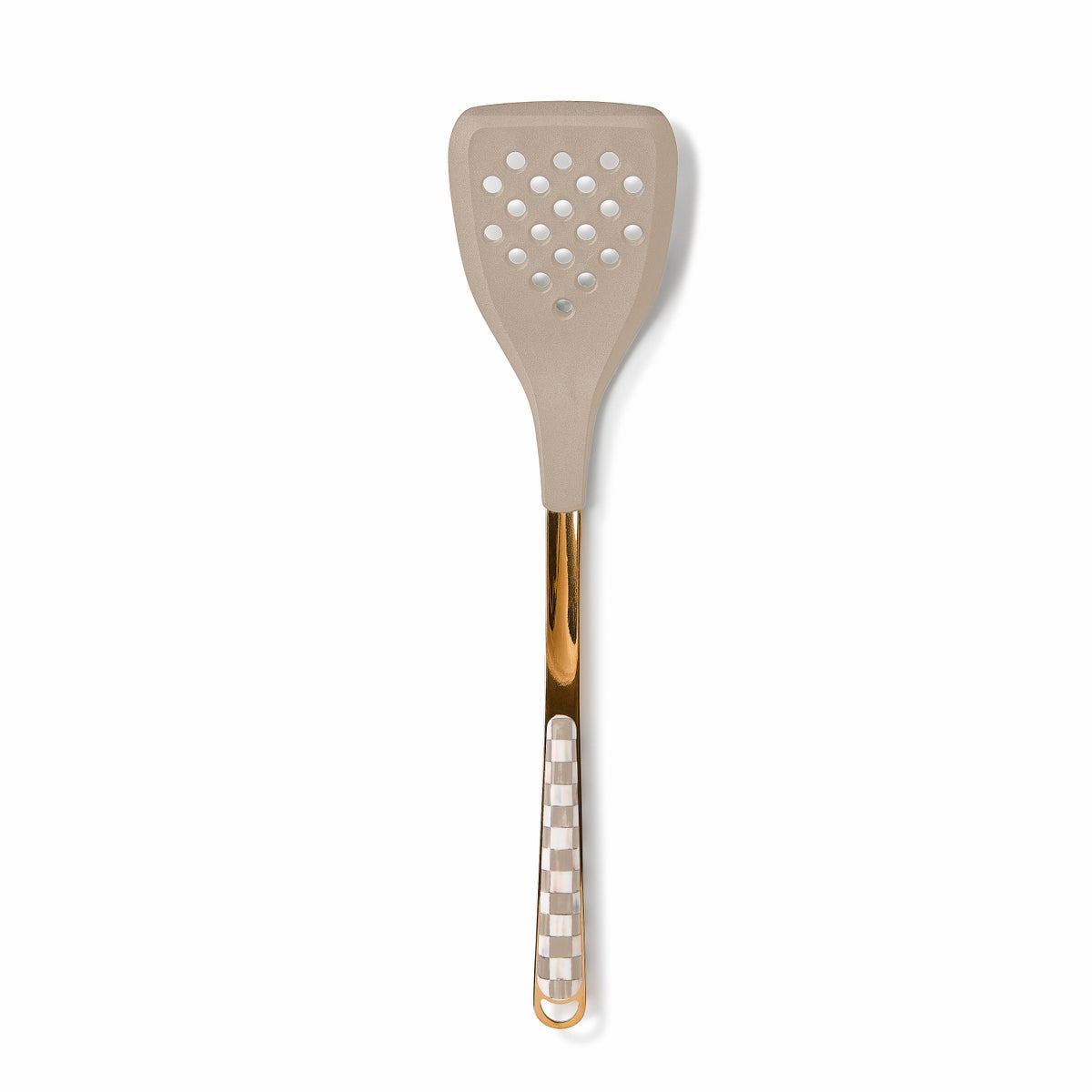 Mocha Check Slotted Spatula