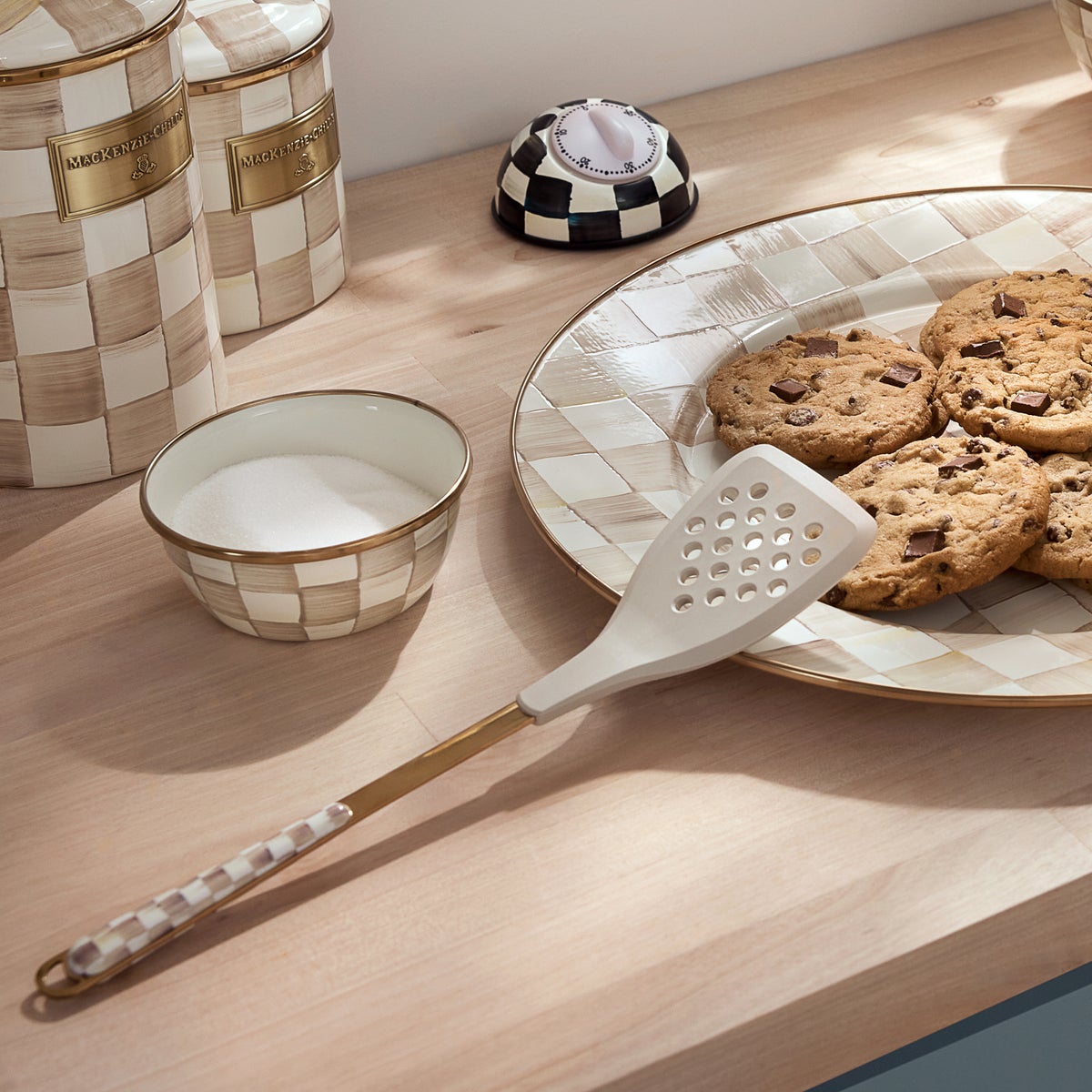 Mocha Check Slotted Spatula - Image 8