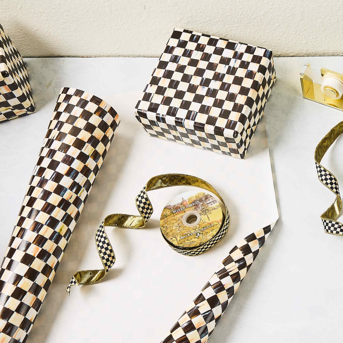 Courtly Check Gift Wrap, Set of 2 - Image 8