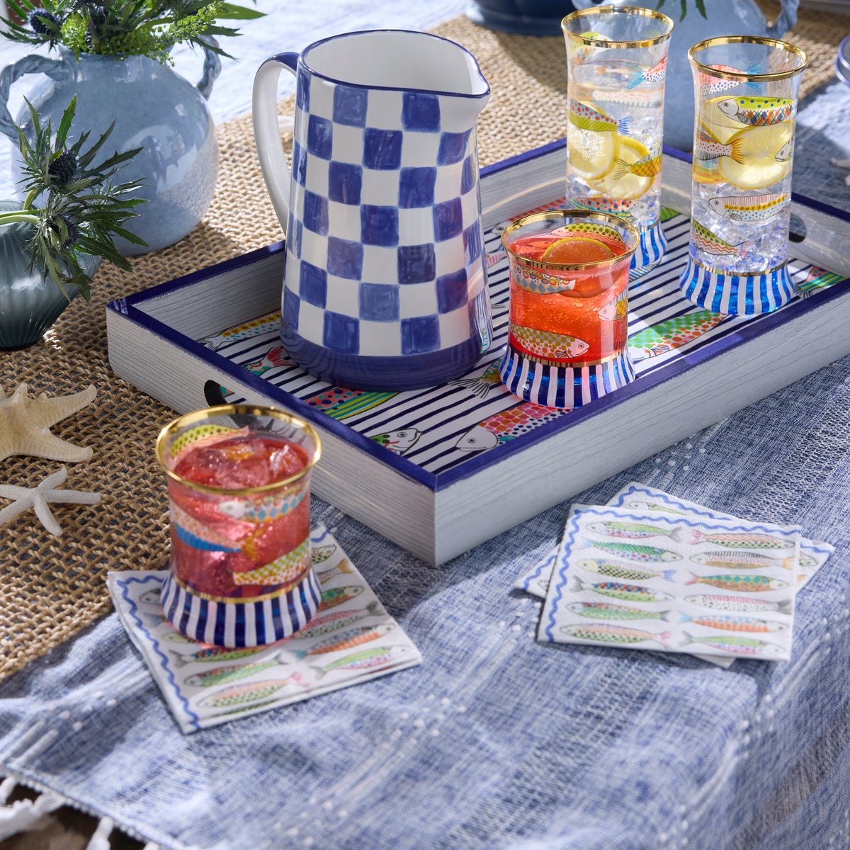 Go Fish Cocktail Paper Napkins - Image 2