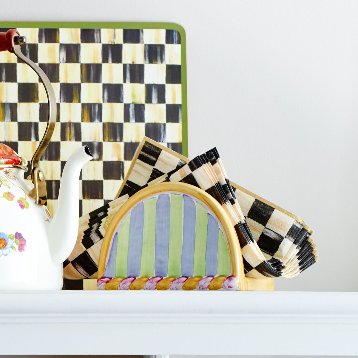 Courtly Check Dinner Paper Napkins - Image 7