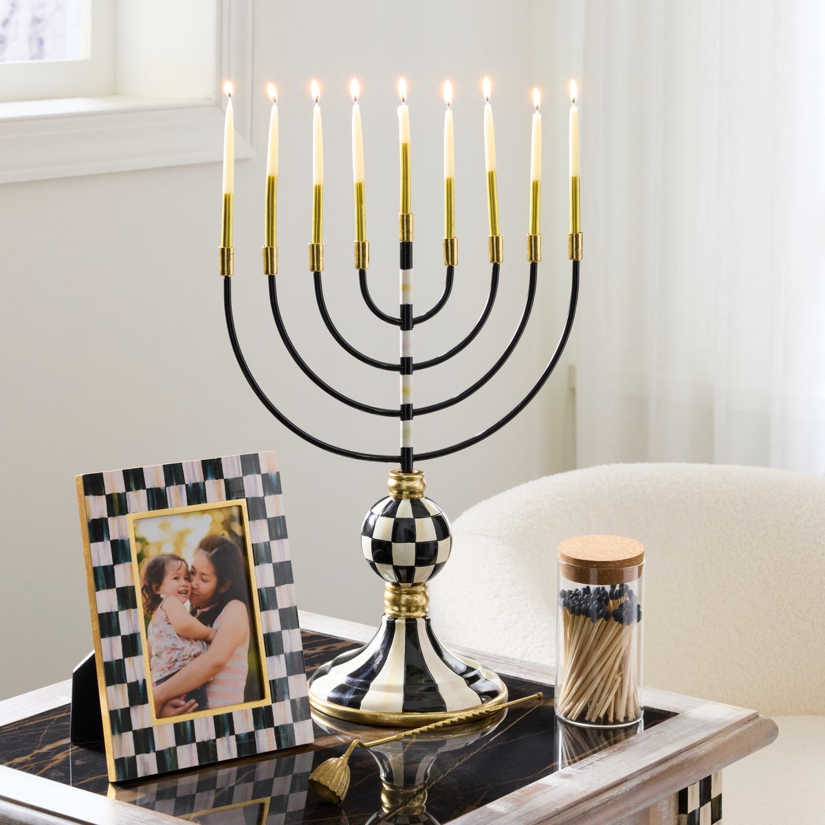 Hanukkah Gold Candle Set - Image 2