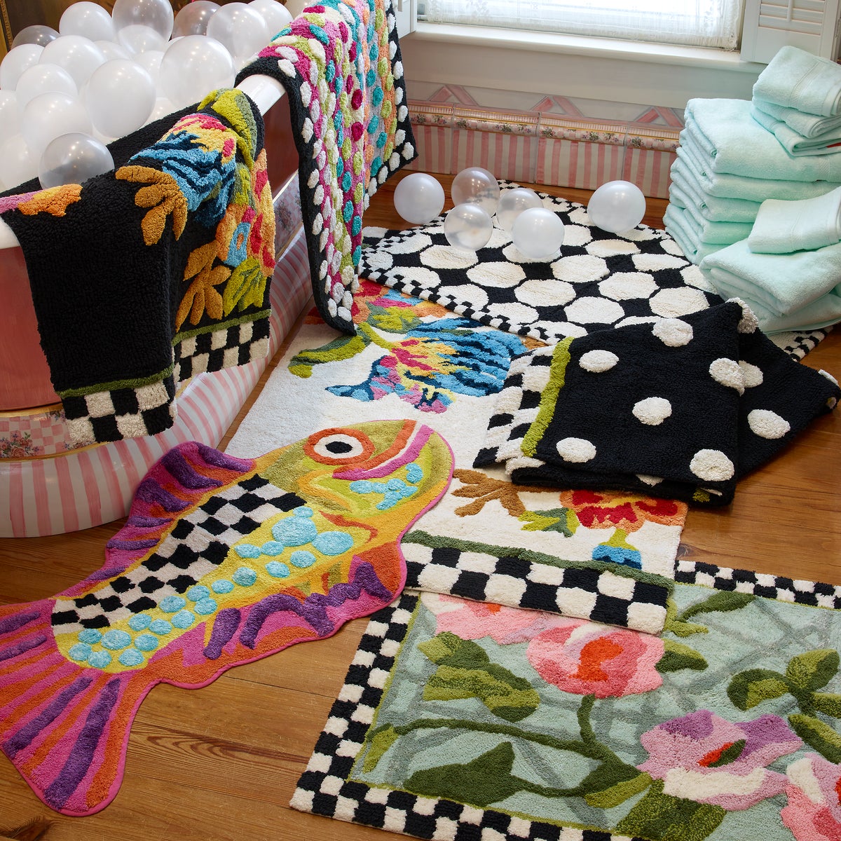 Happy Fish Bath Rug - Image 3