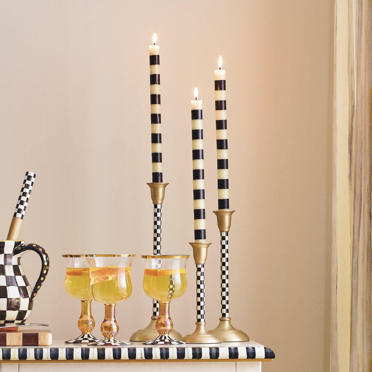 Courtly Check Medium Candlestick - Image 3