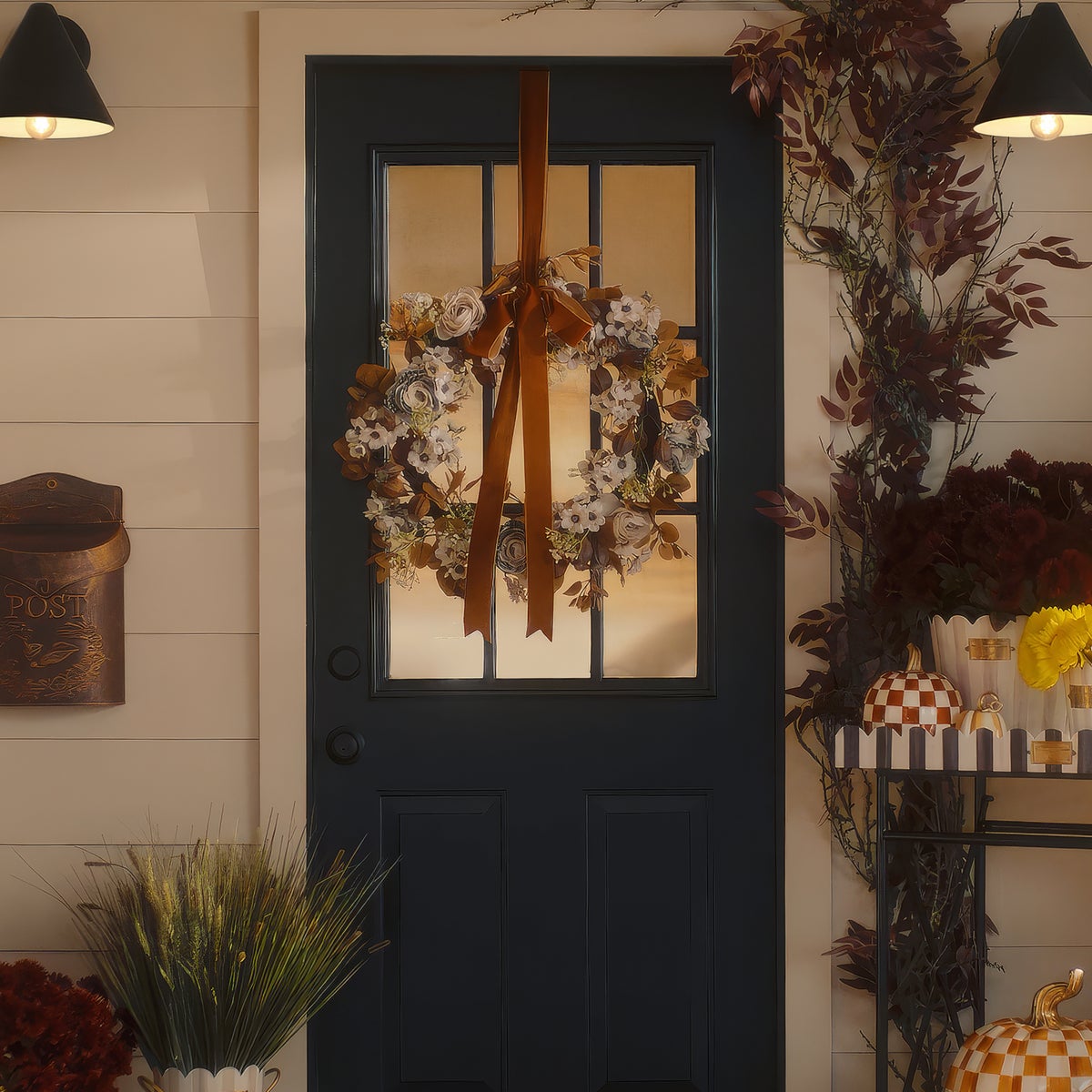 Cafe Floral 24" Wreath - Image 6