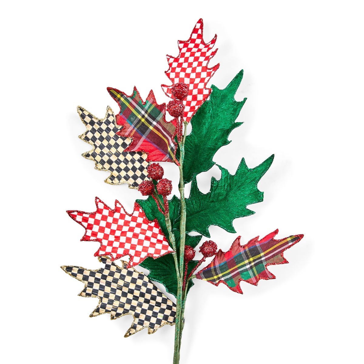 Timeless Tartan Holly Spray - Image 3