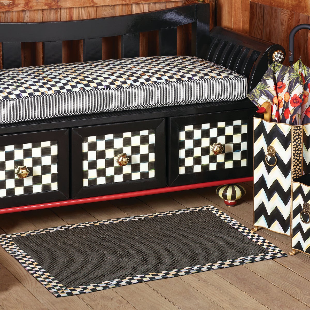 Courtly Check Black Sisal 3' x 5' Rug - Image 4