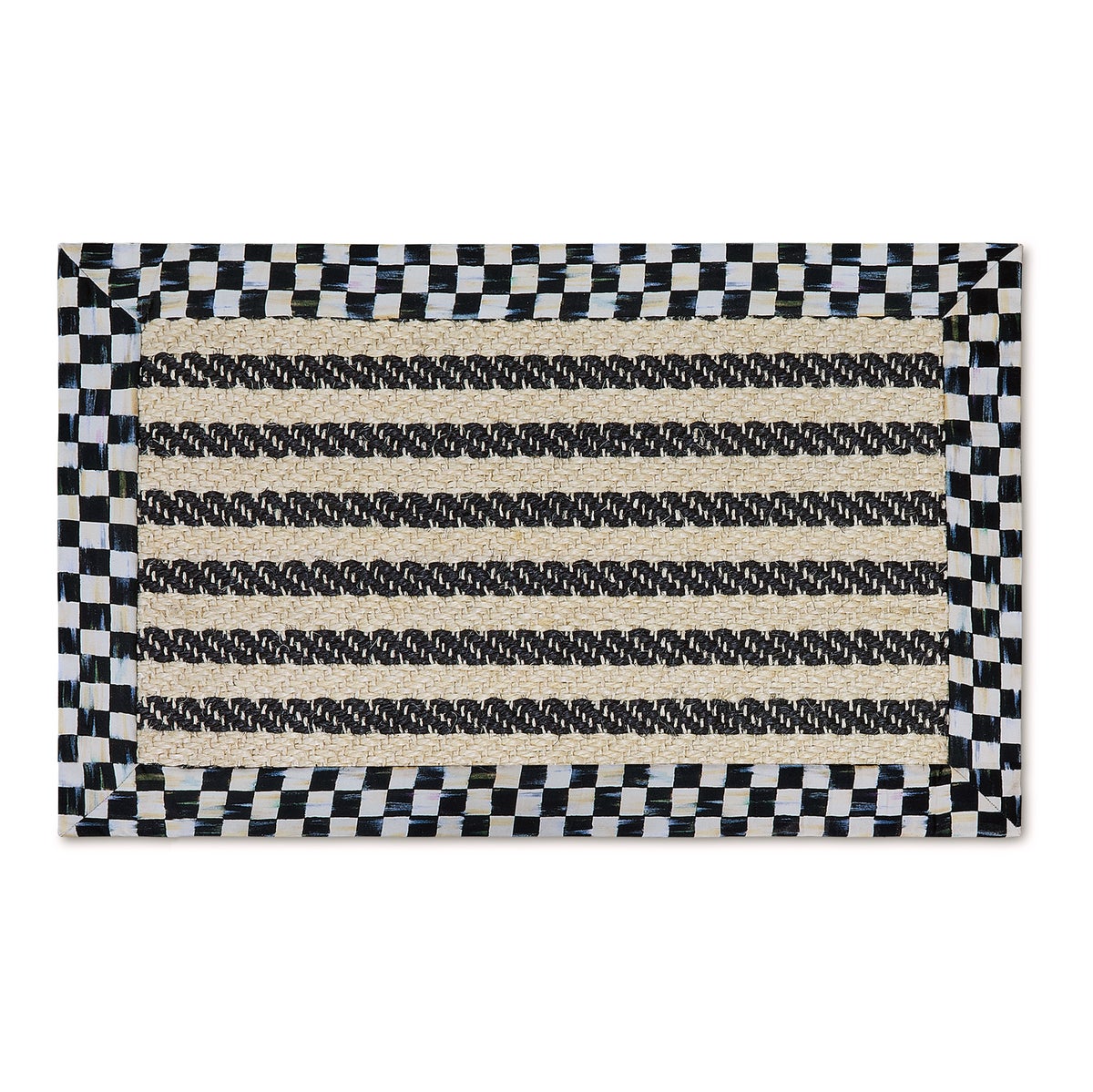Courtly Check Herringbone Stripe 2' x 3' Sisal Rug