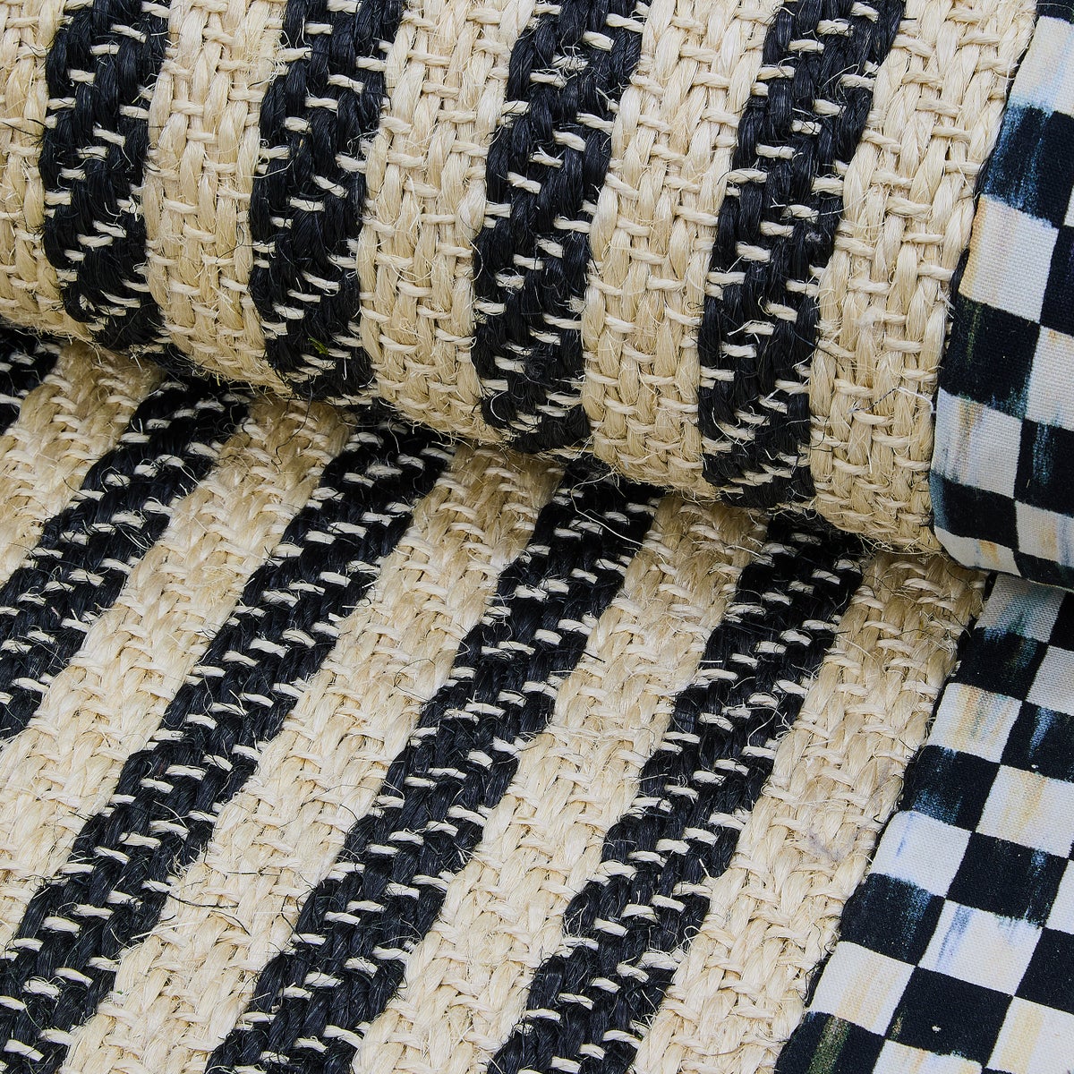 Courtly Check Herringbone Stripe 2'6" x 9' Sisal Runner - Image 3