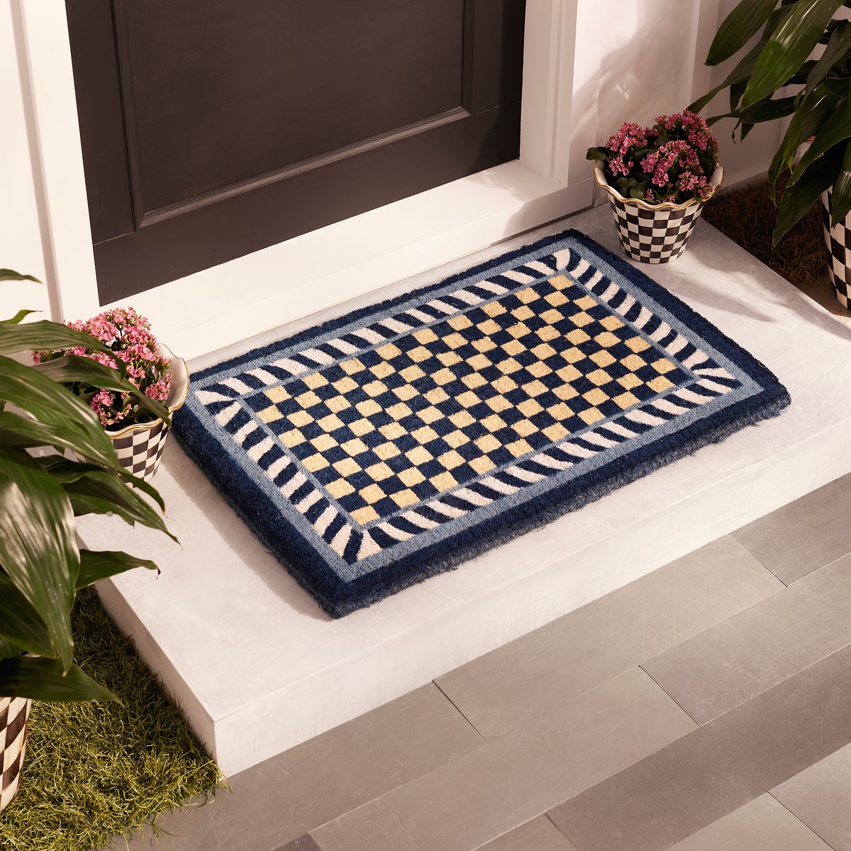 Royal Check Entrance Mat - Image 2