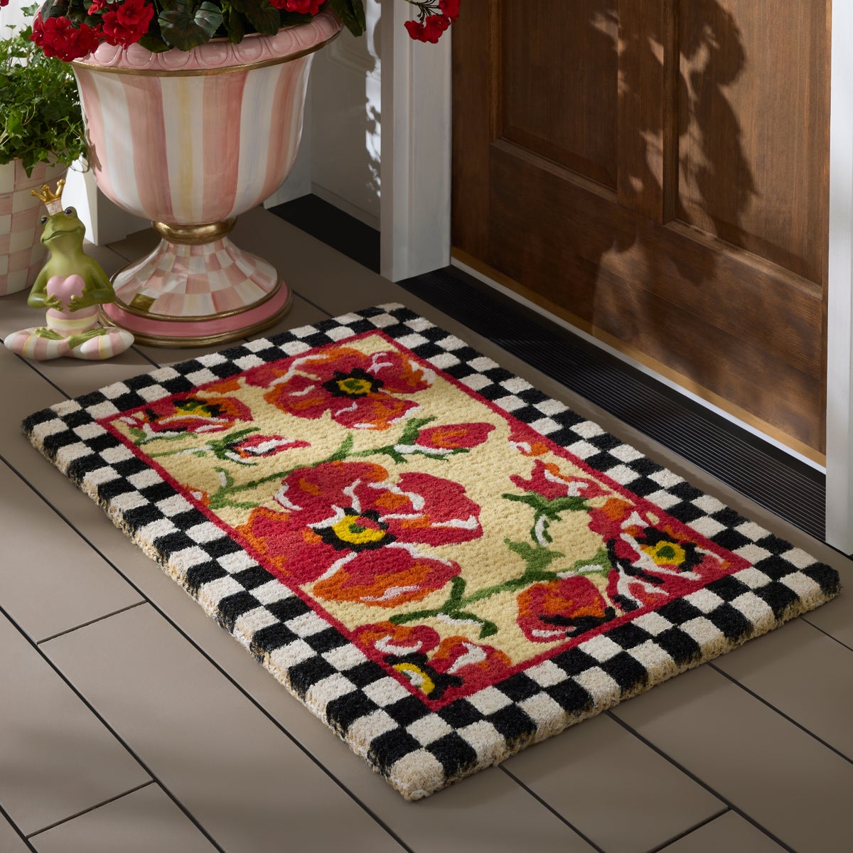 Red Poppies Entrance Mat - Image 2