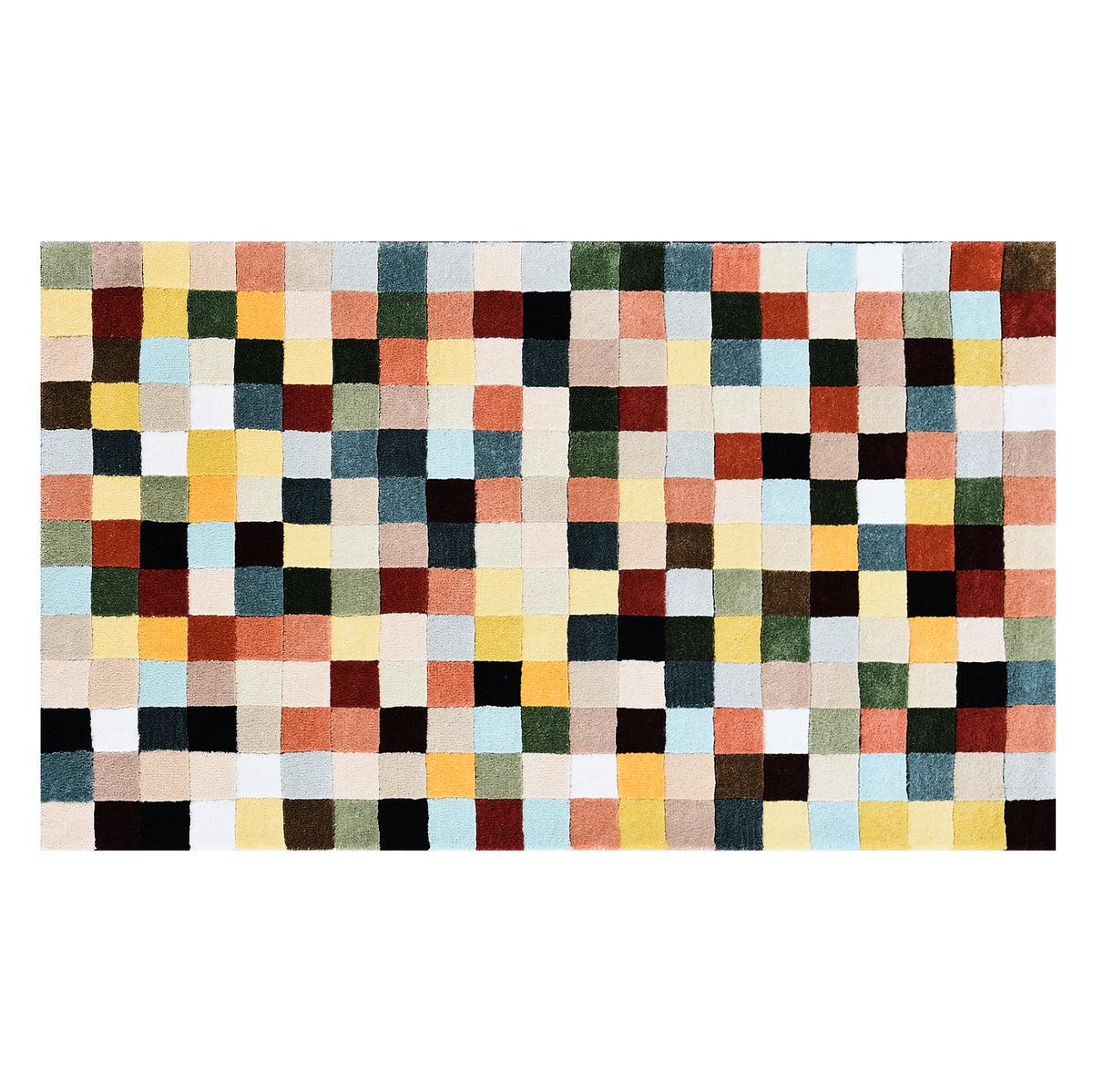 Multicolor Checkerboard 3' x 5' Rug