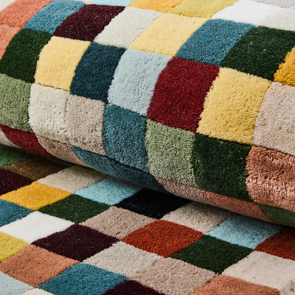 Multicolor Checkerboard 3' x 5' Rug - Image 2