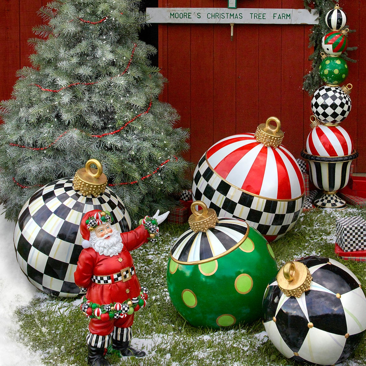 Jolly Stripe Outdoor Ornament - Image 2