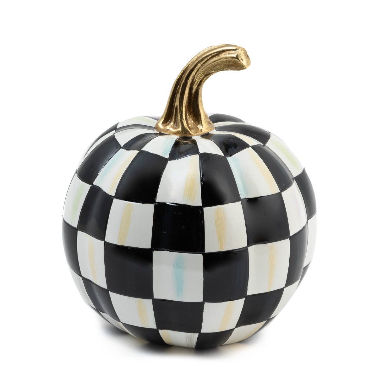 Courtly Check Glossy Mini Pumpkin - Image 2