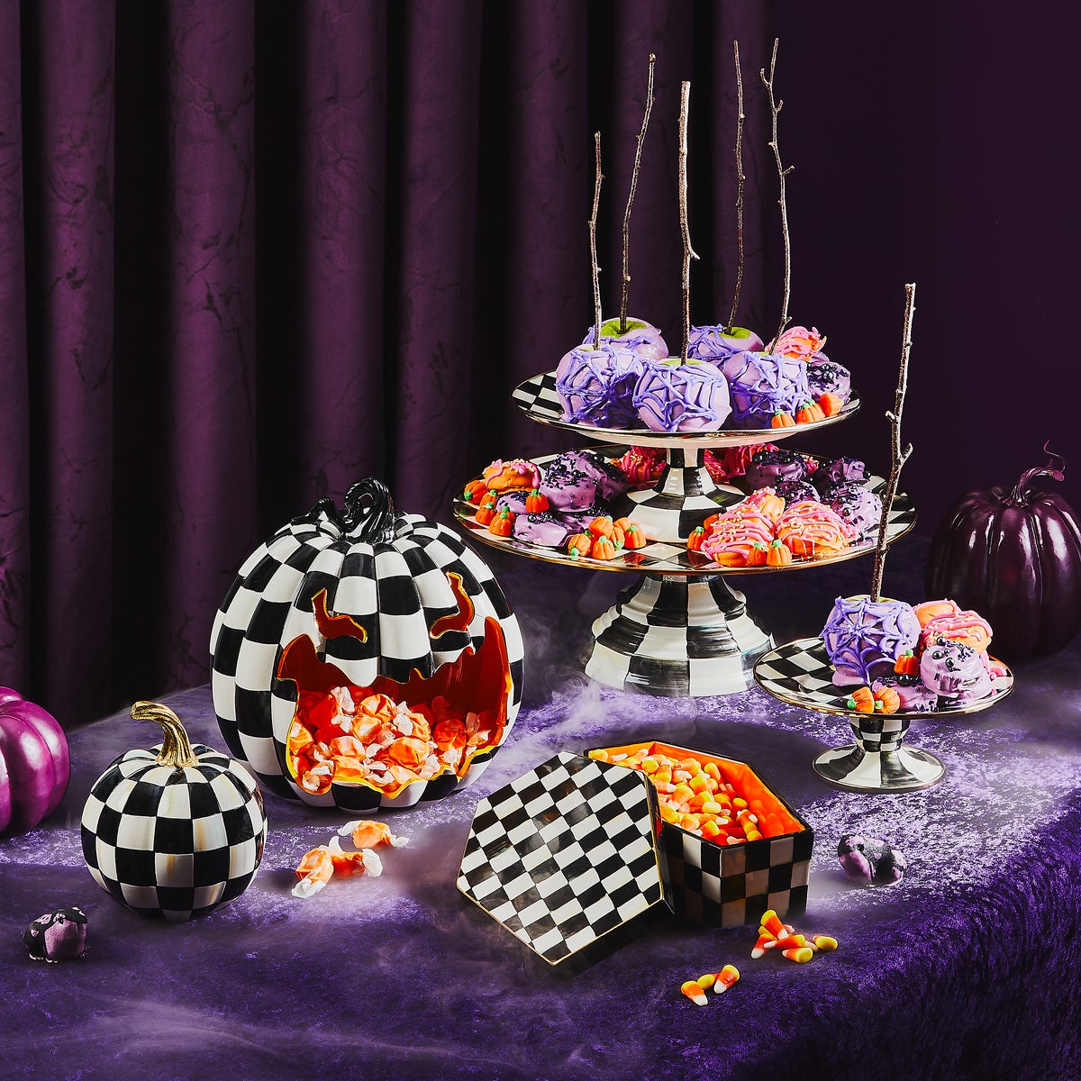 Courtly Check Glossy Mini Pumpkin - Image 8