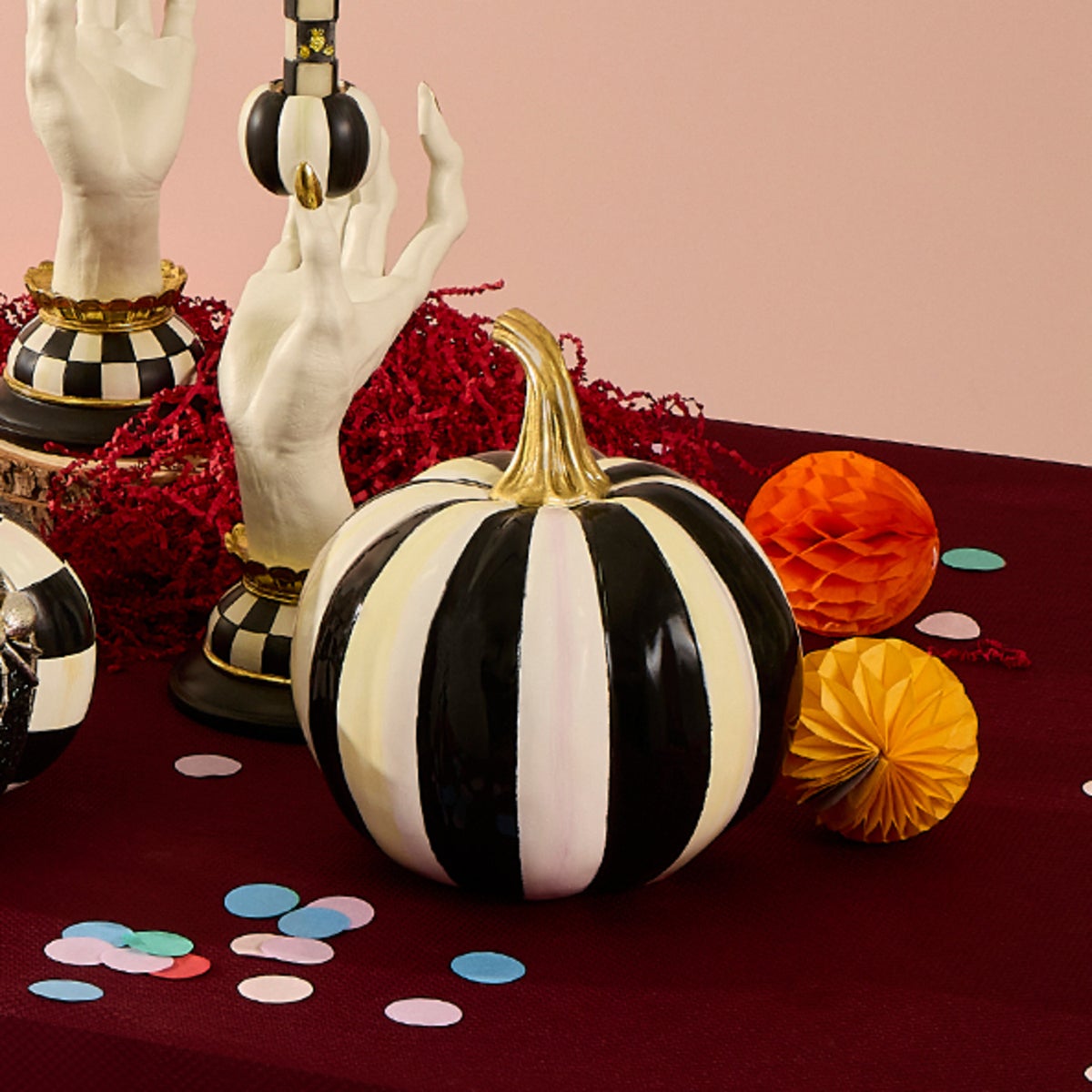 Courtly Stripe Glossy Small Pumpkin - Image 6